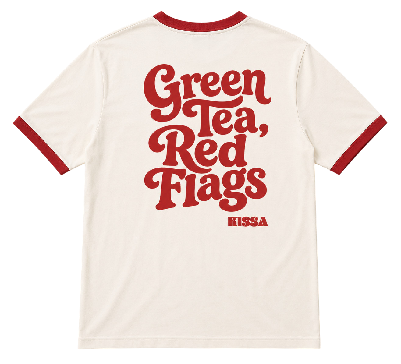 Folded Kissa ringer tee